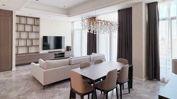 living room and bedroom of The Diplomat 39