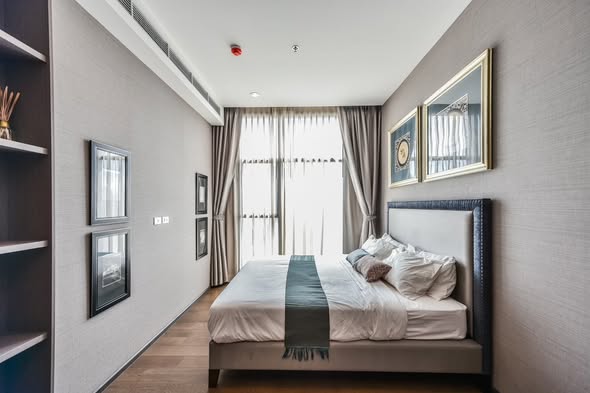 bedroom of The Diplomat Sathorn