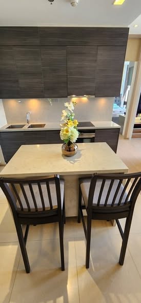 room interior and kitchen of THE ESSE ASOKE