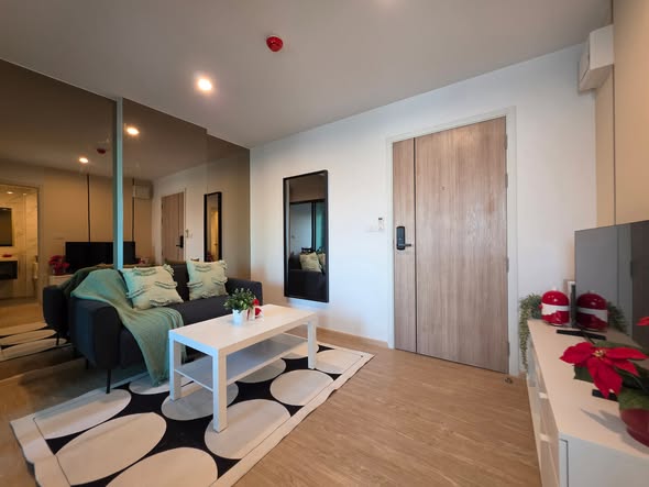 living room and bedroom and room interior of The Excel Ratchada 18