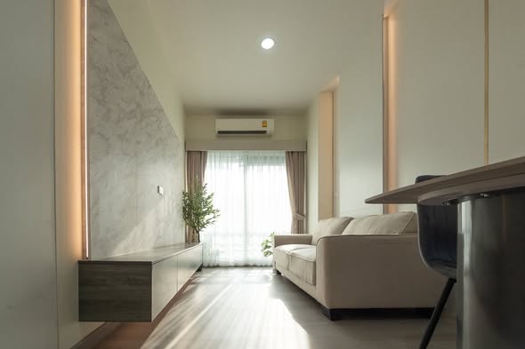 living room and bedroom of The Fourwings Residence