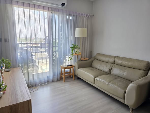 living room and bedroom of The Key MRT Phetkasem 48