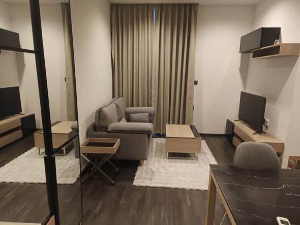 living room and room interior of THE LINE Asoke-Ratchada