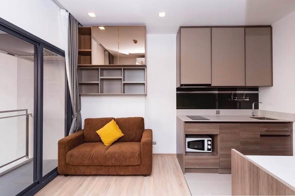 living room and room interior of THE LINE Phahon-Pradipat