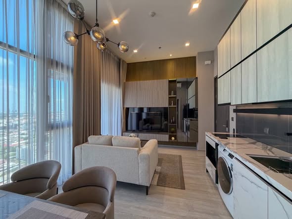 living room of THE LINE Sukhumvit 101