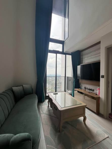 living room and bedroom of THE LINE Sukhumvit 101