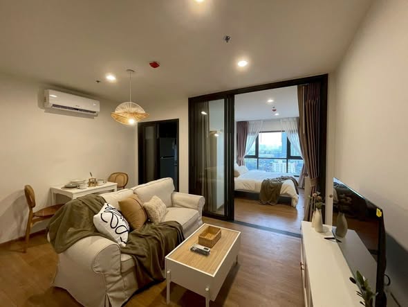 bedroom and living room and room interior of The Line Vibe เดอะ ไลน์ ไวบ์