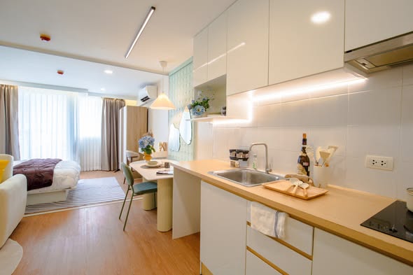 bedroom of The Link Sukhumvit64
