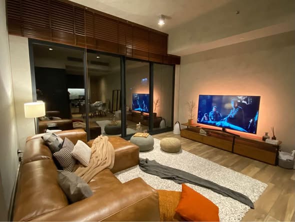 living room and room interior of The Lofts Asoke