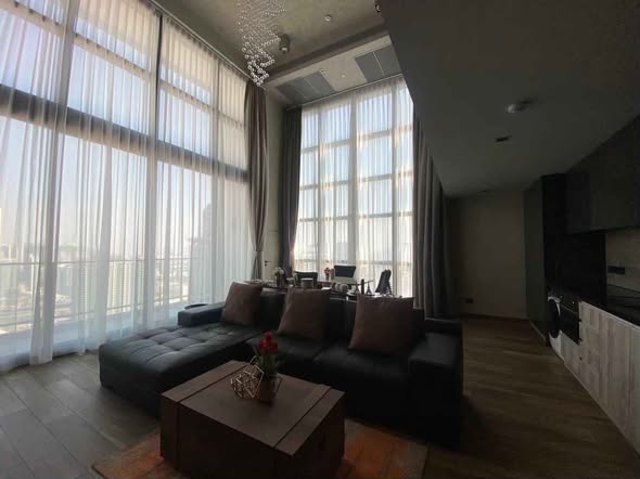 living room and room interior of The Lofts Asoke