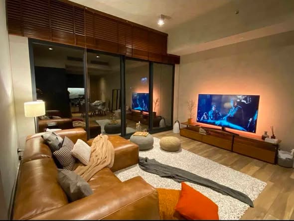 living room and room interior of The Lofts Asoke