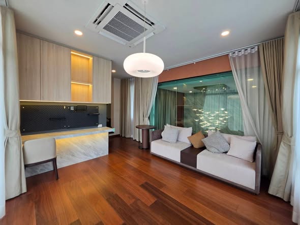 bedroom and living room of The Master Ratchaphruek – Maha Chesadabodindranusorn Bridge เดอะ มาสเตอร์ ราชพฤกษ์-สะพานมหาเจษฎาบดินทร์ฯ