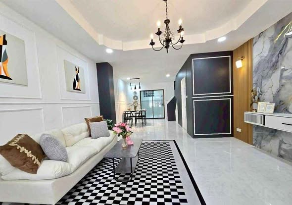 living room of หมู่บ้านเดอะเมทโทรสาธร The Metro Sathorn