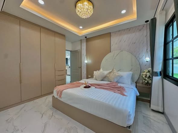 bedroom of บ้านพักหัวหิน The Modern Pool Villa