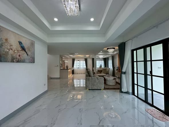 living room of บ้านพักหัวหิน The Modern Pool Villa