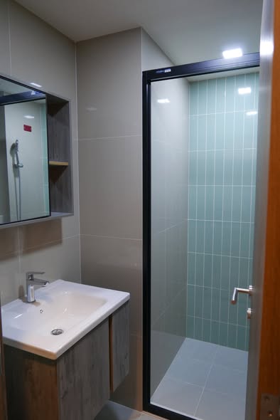 room interior and bathroom of THE MUVE Bangna