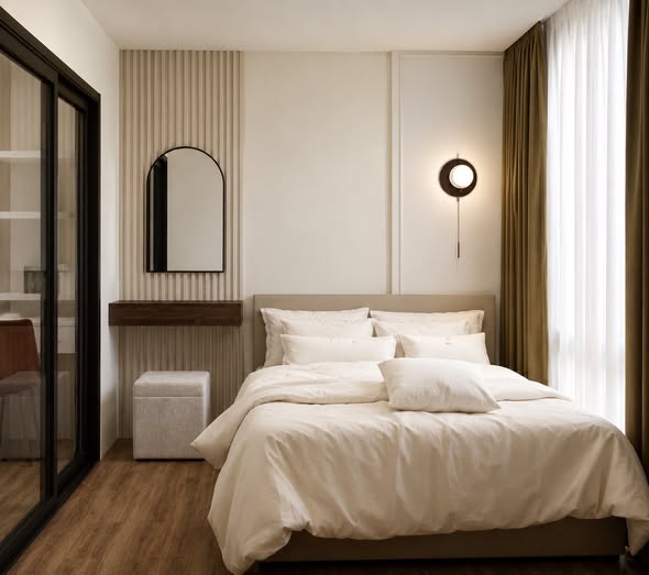 bedroom of The Nest Sukhumvit 64 Phase 2
