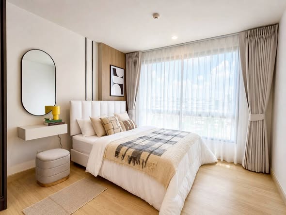 bedroom of The Niche MONO Bangna อาคาร C และ D