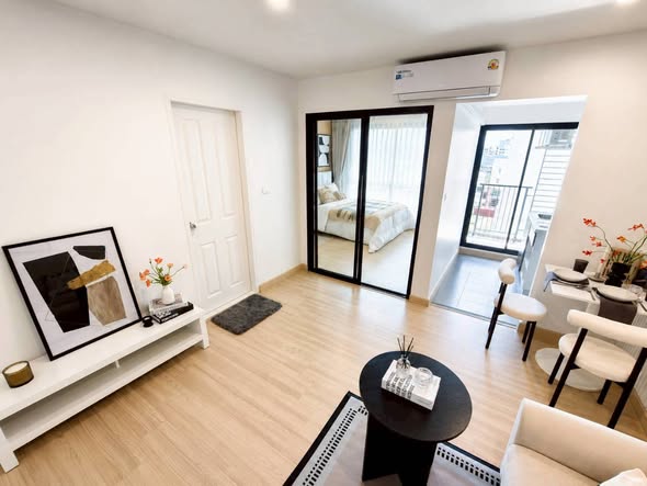 living room of The Niche MONO Bangna อาคาร C และ D