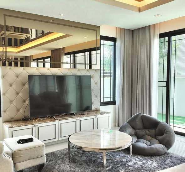 living room and bedroom of The Pavilla (Private Residences) Bangbon 3 เดอะ พาวิลลา บางบอน 3
