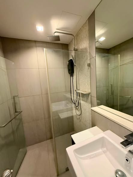 room interior and bathroom of The Politan Rive
