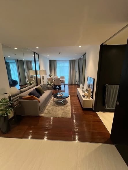 living room and bedroom of The Private Residence Rajdamri
