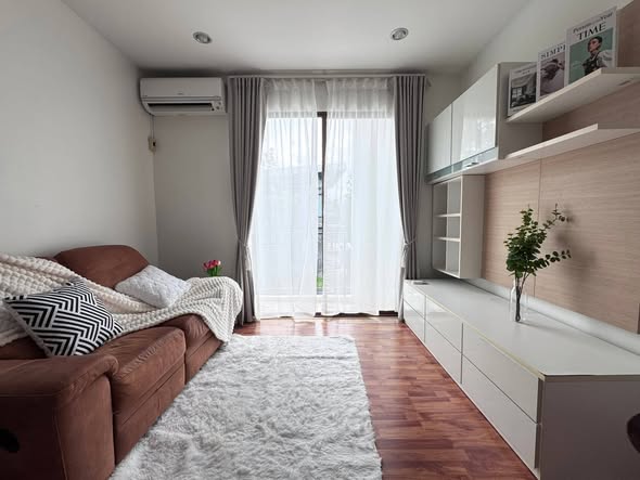 living room and bedroom of The Private Sukhumvit-Bangchak
