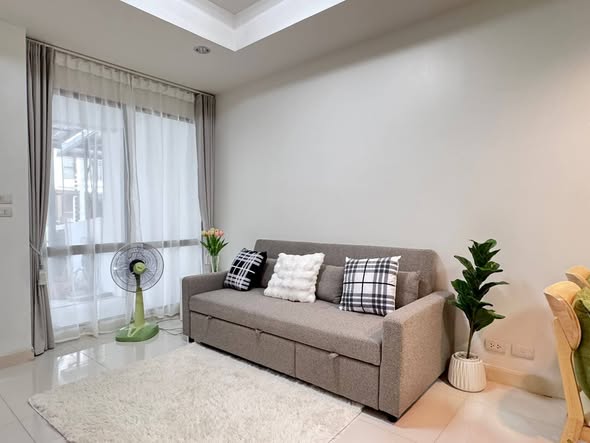 living room and bedroom of The Private Sukhumvit-Bangchak