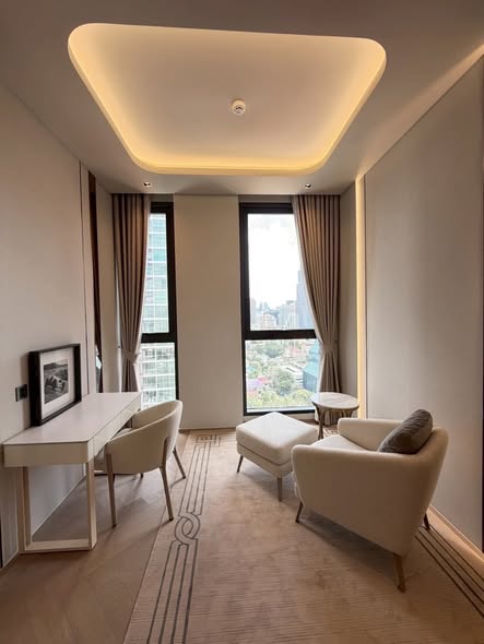 living room and bedroom of The Reserve Sathorn
