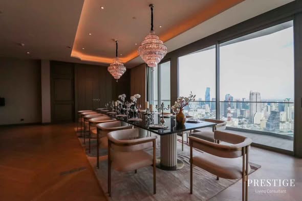 living room and room interior of The Residences at Mandarin Oriental Bangkok