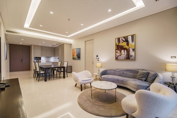 living room of The Residences at Sindhorn Kempinski Hotel Bangkok