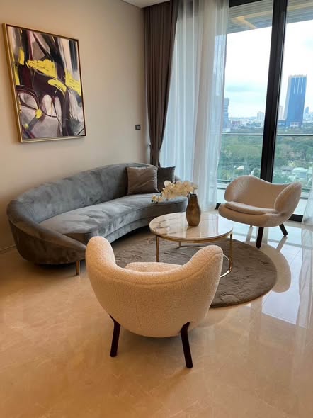living room of The Residences at Sindhorn Kempinski Hotel Bangkok