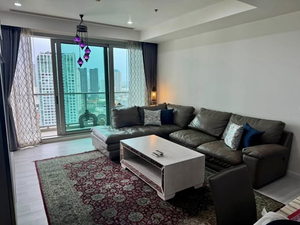 living room of The River Condominium