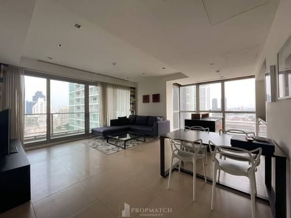 living room of The River Condominium