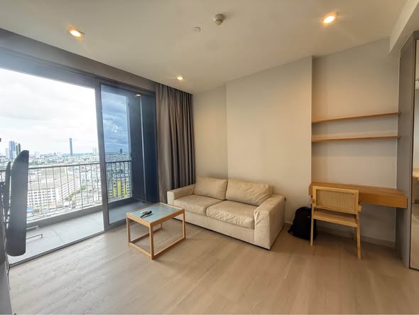 living room and bedroom and room interior of The Room Sathon @ St. Louis