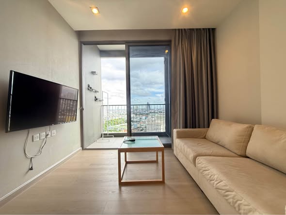 living room and bedroom and room interior of The Room Sathon @ St. Louis