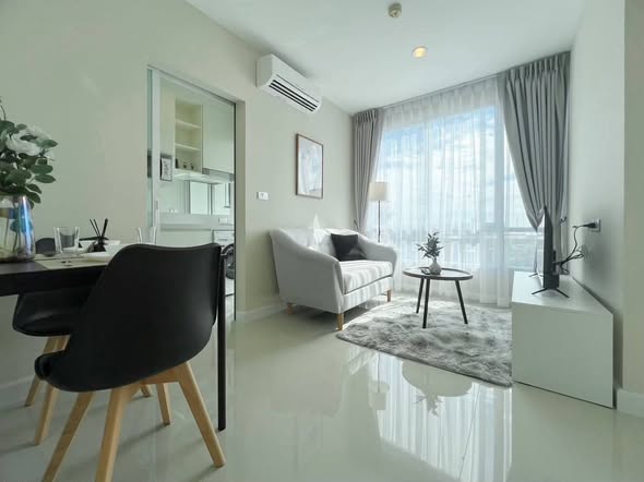 bedroom and living room of The Sky Sukhumvit