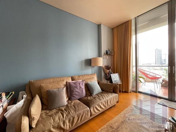 bedroom and living room of The Sukhothai Residences