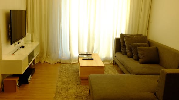bedroom and living room of Thru Thong Lor