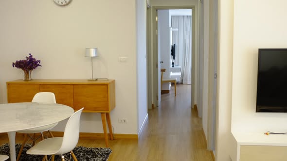 bedroom and living room of Thru Thong Lor