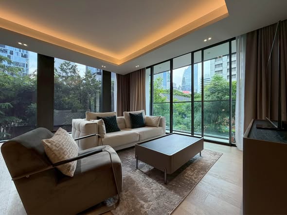 bedroom and living room of Tonson One Residence ต้นสน วัน เรสซิเดนซ์