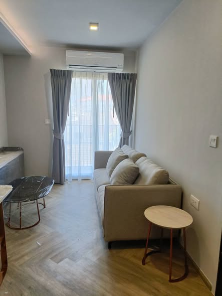 living room and bedroom of V Condo Salaya