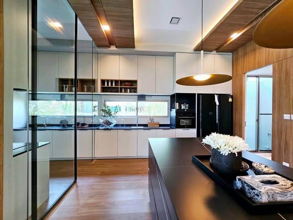 room interior and bathroom and kitchen of VIVE Rama 9