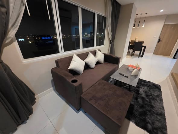 living room of 103 Central condominium