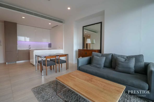 living room and bedroom of 185 Rajadamri