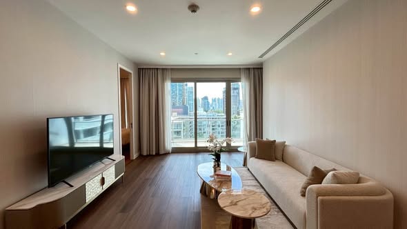 living room and room interior of 185 Thanon Ratchadamri
