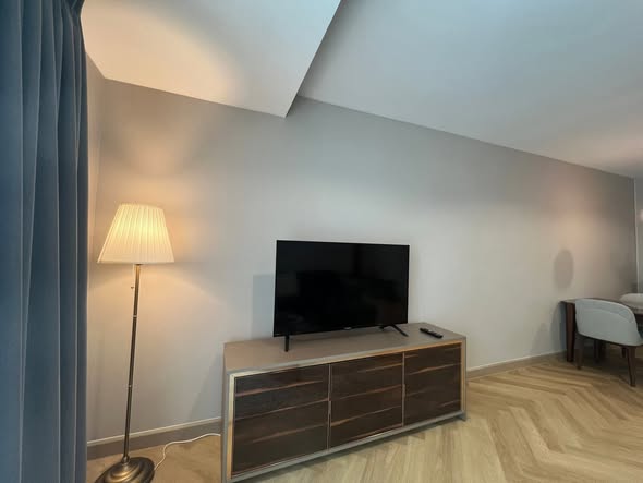 bedroom and living room of 59 Heritage