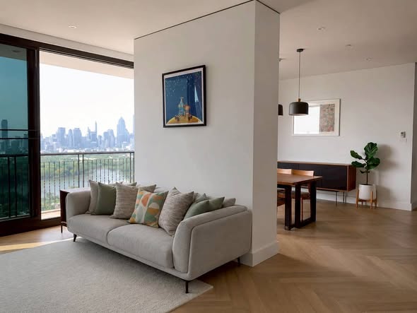 living room and room interior of Aguston Sukhumvit 22