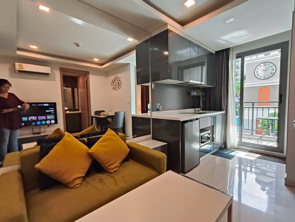 living room of Arcadia Beach Resort Condominium