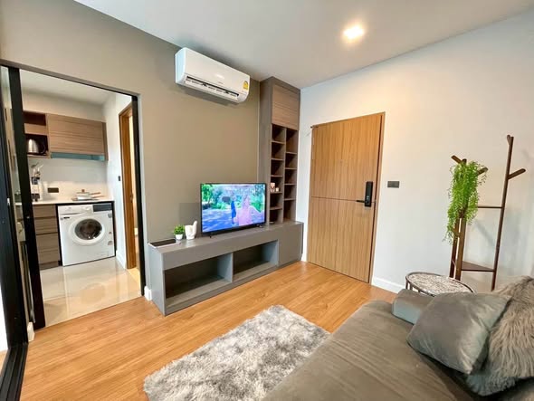 bedroom and living room and room interior of Arise Condo At Mahidol